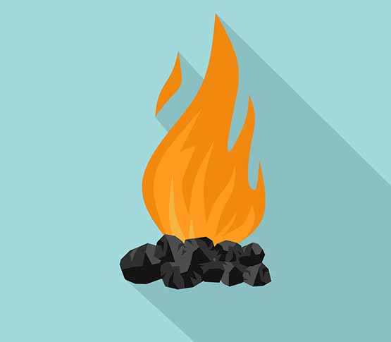 تفسير حلم الفحم المشتعل في المنام لابن سيرين